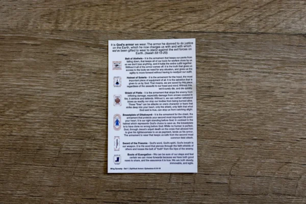 SA_a_Insert Armor of God Blind Bag Sticker Pack: Set 1